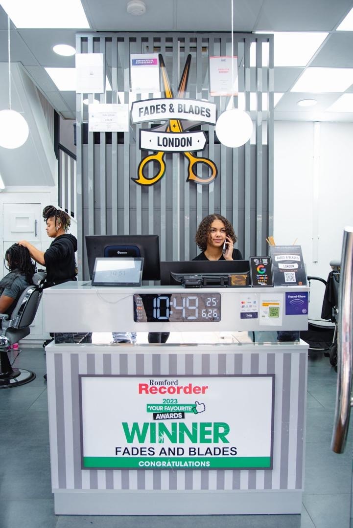 Fades & Blades Salon Interior